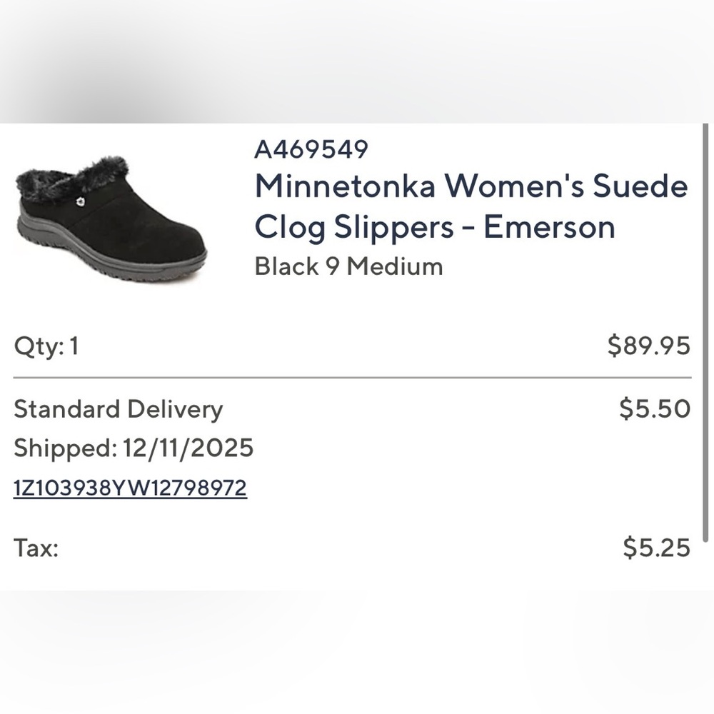 Minnetonka Women's Emerson Clog Slippers - Black